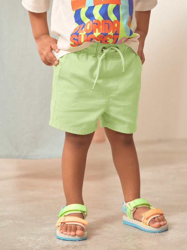 Lime Green Pull On Shorts (3mths-7yrs)