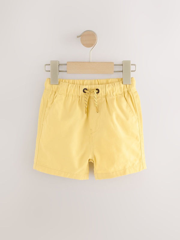Ochre Yellow 100% Cotton Pull On Shorts (3mths-7yrs)