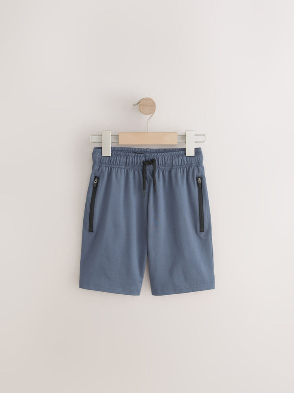 Mid Blue Light Weight Sports Shorts (3-17yrs)