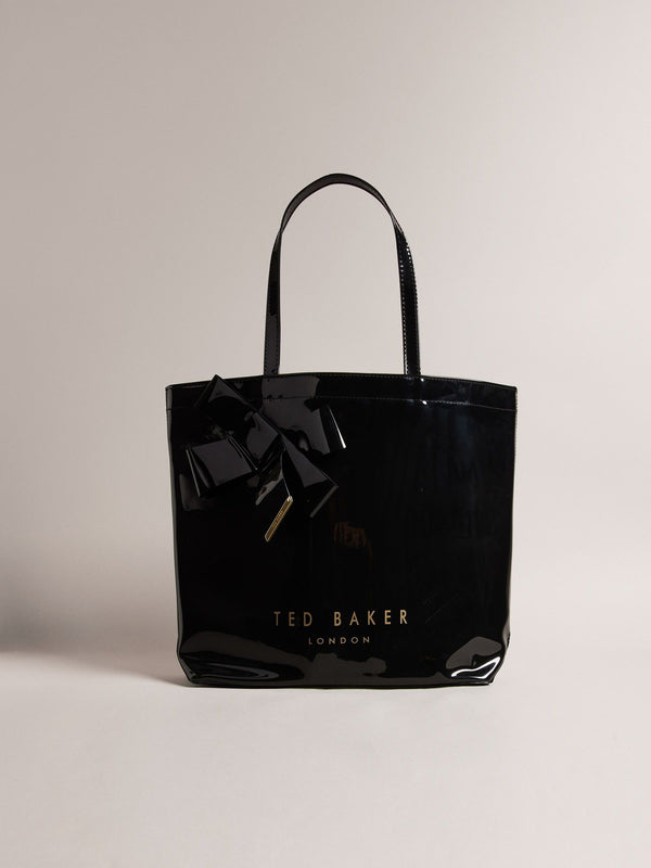 Ted Baker Black Nicon Knot Bow Large Icon Bag