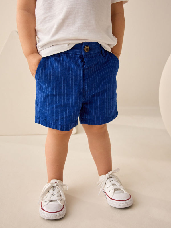 Blue Stripe Chinos Shorts (3mths-7yrs)