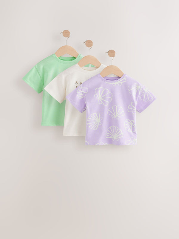 Lilac Purple Tops 3 Pack (3mths-7yrs)