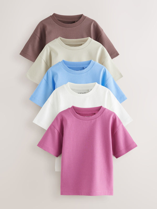 Multi Minerals Short Sleeve T-Shirts 5 Pack (3mths-7yrs)