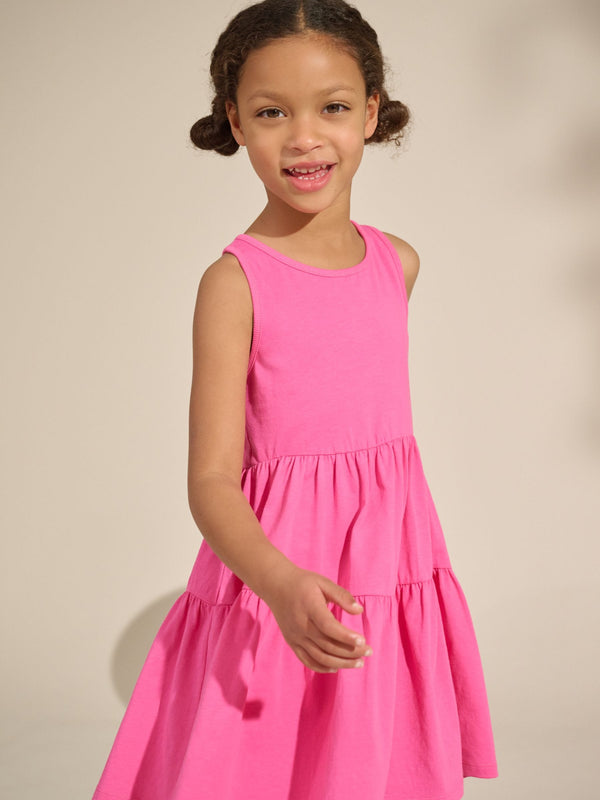 Pink Strappy Summer Dress (3-16yrs)