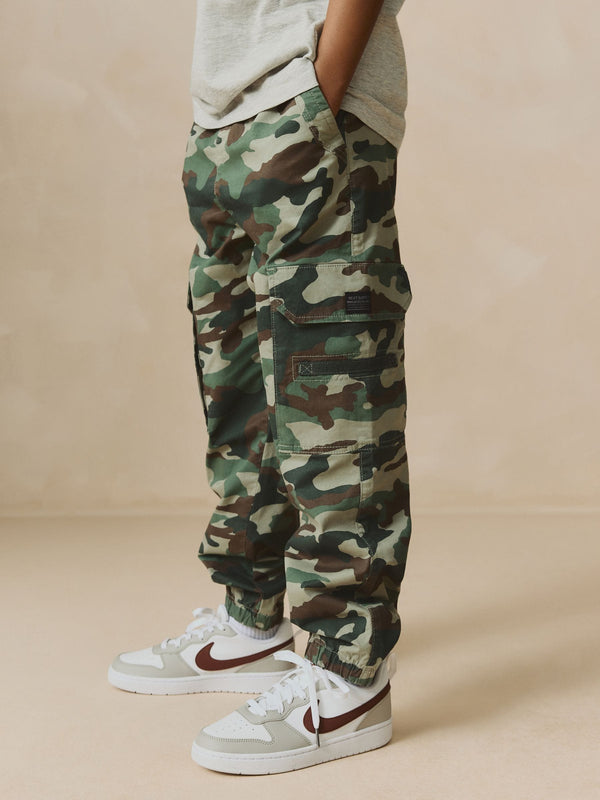 Khaki Camo Cargo Trousers (3-16yrs)