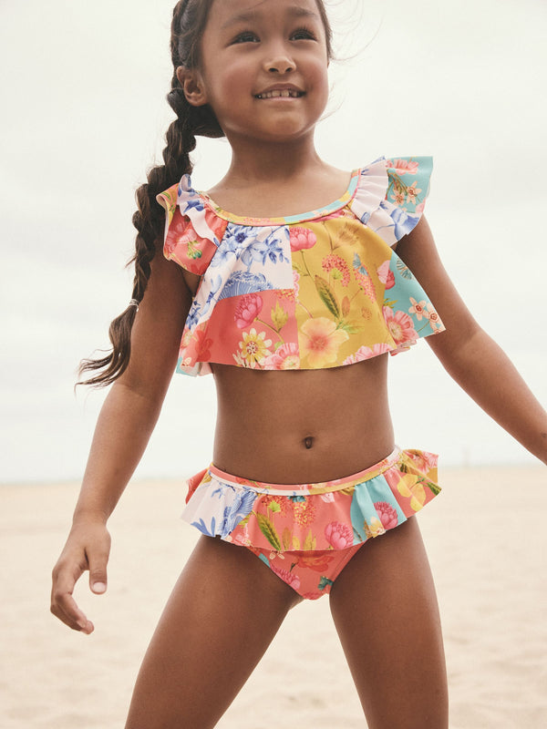 Multi Kew Collection Ruffle Bikini (3-16yrs)