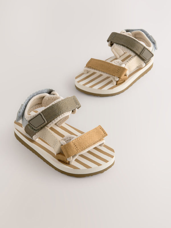 Neutral Wide Fit (G) Touch Fastening Adjustable Strap Tape Trekker Walking Sandals