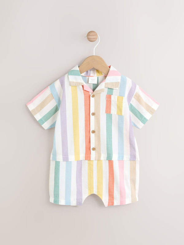 Bright Stripe Baby Romper (0mths-2yrs)