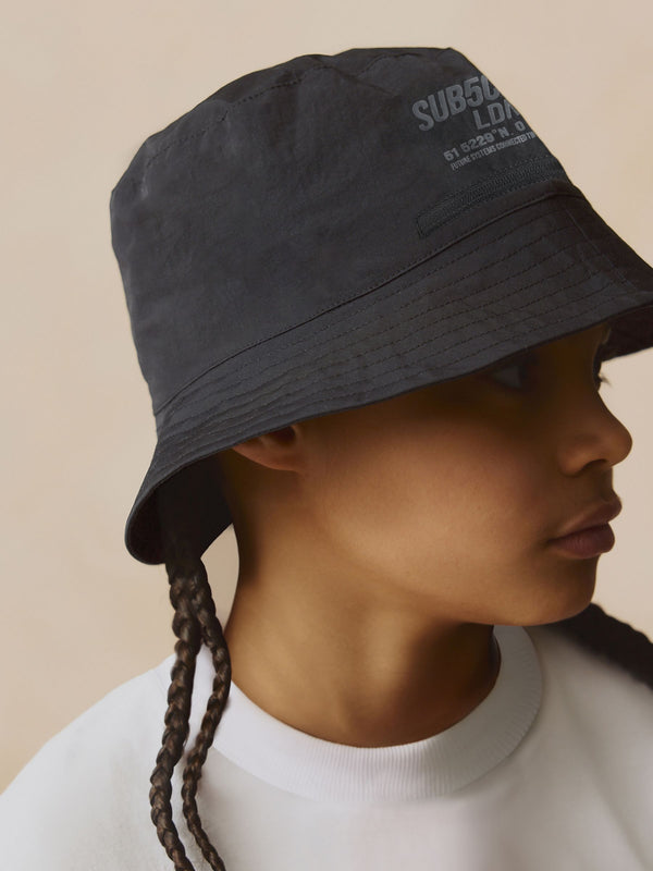 Black Subscribe Bucket Hat (1-16yrs)