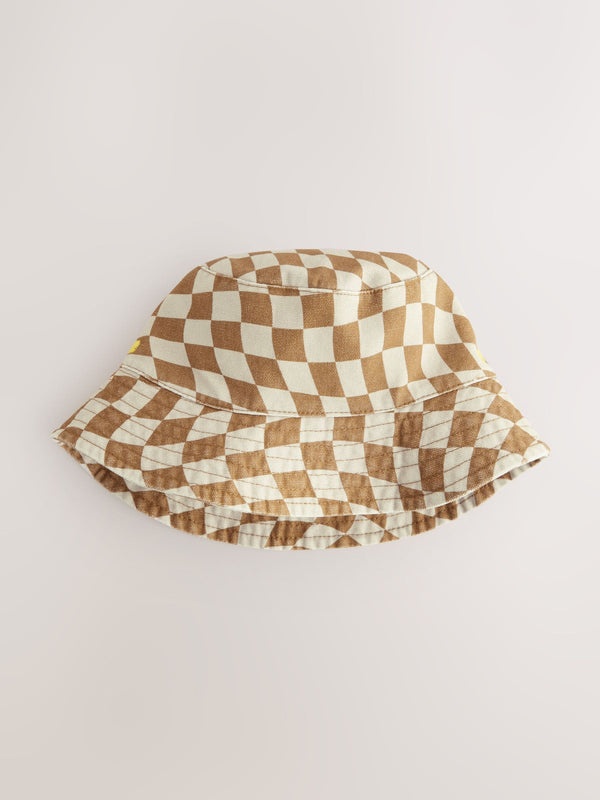 Rust Check Bucket Hat (3mths-16yrs)