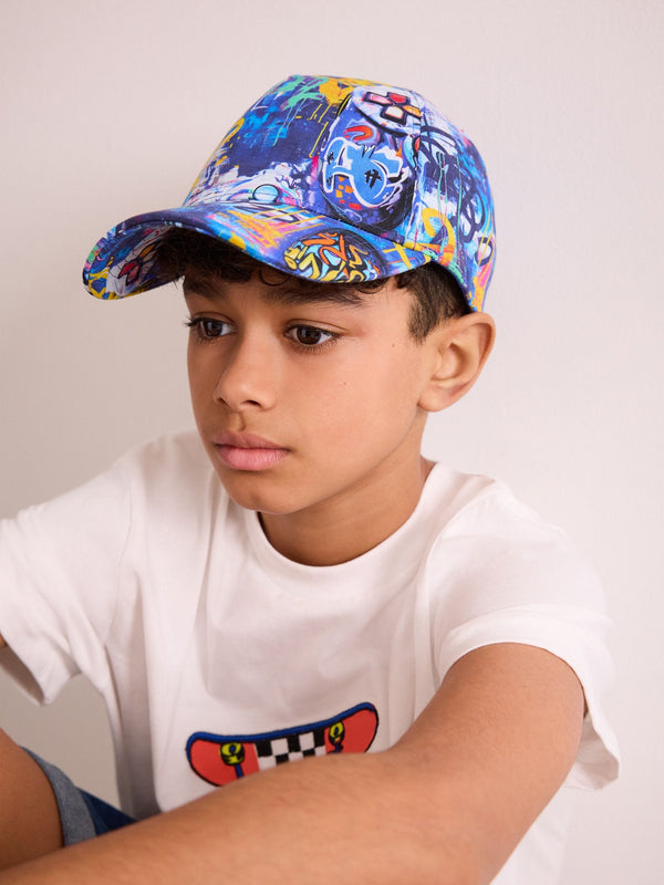 Grafitti Gamer 100% Cotton Baseball Cap Hat (1-16yrs)