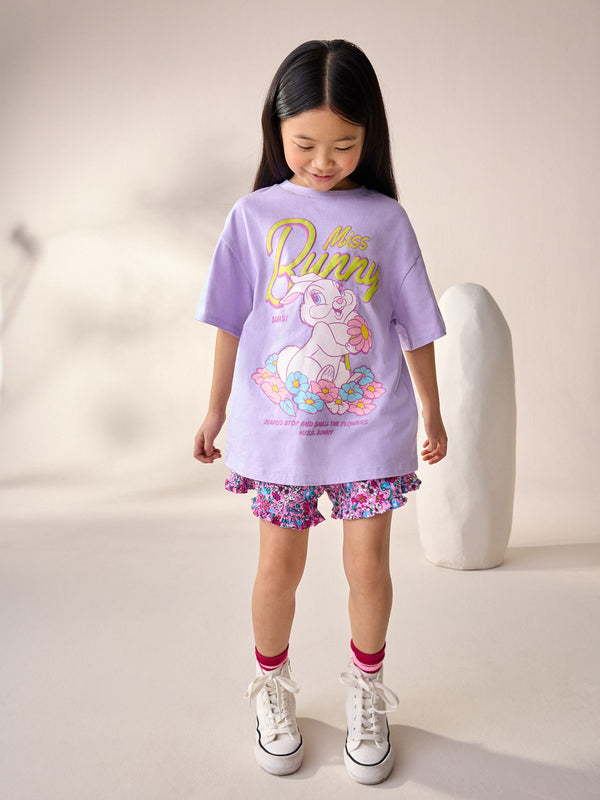 Purple Bambi Miss Bunny Oversized T-Shirt (3-16yrs)