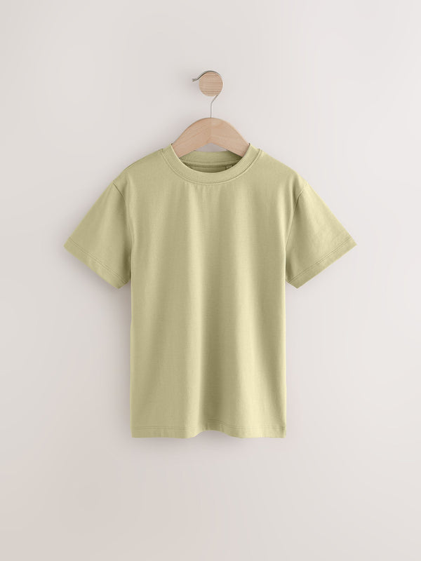 Khaki Green Regular Fit Short Sleeve T-Shirt (3-16yrs)