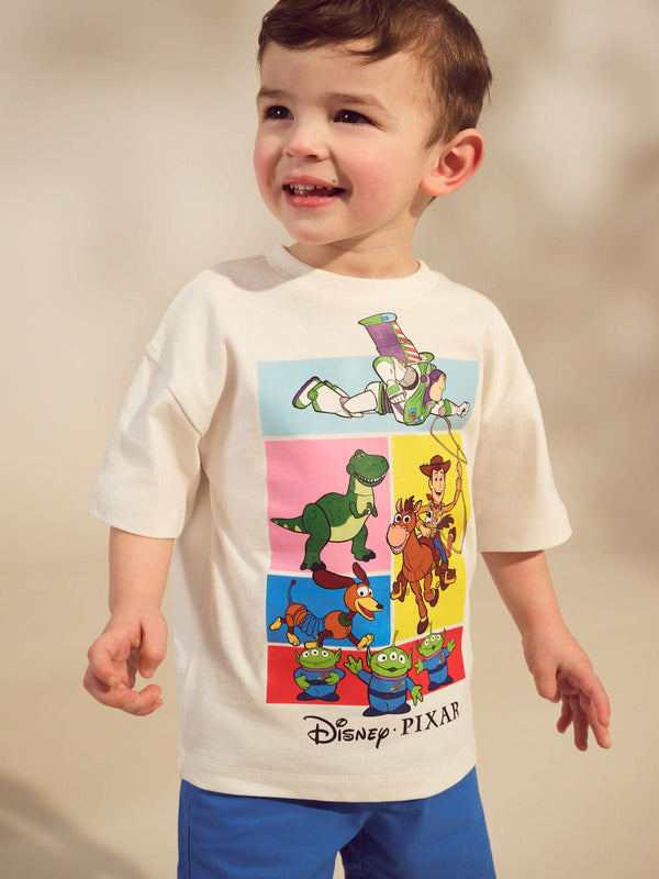 White Toy Story Short Sleeve T-Shirt (3mths-8yrs)