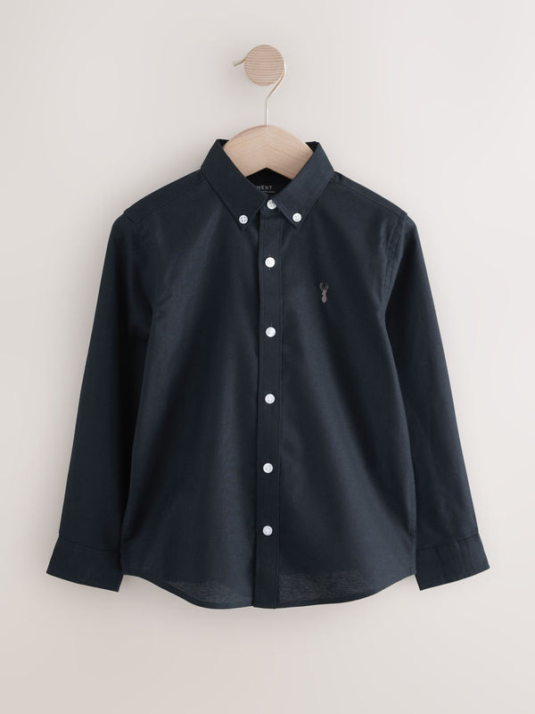 Dark Navy Single Oxford Shirt (3-16yrs)