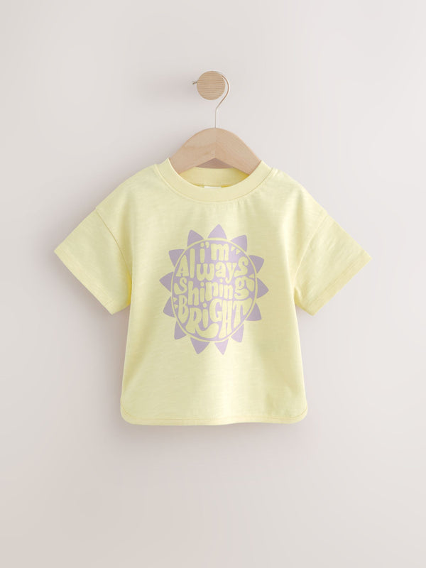 Yellow Sun Short Sleeve 100% Cotton T-Shirt (3mths-7yrs)