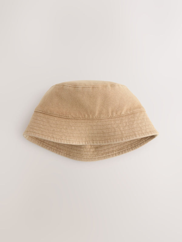 Sand 100% Cotton Baby Bucket Hat (0mths-2yrs)