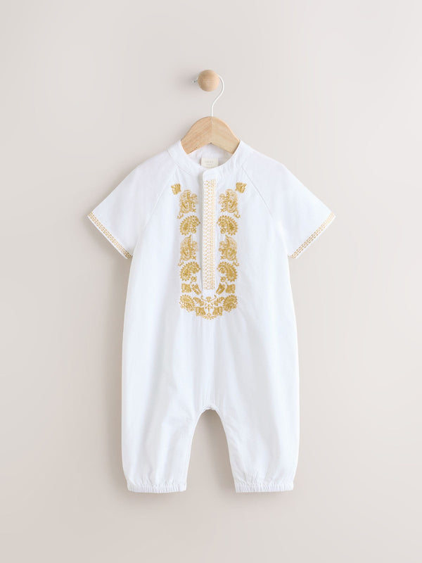 White Occasion Baby Romper (0mths-2yrs)