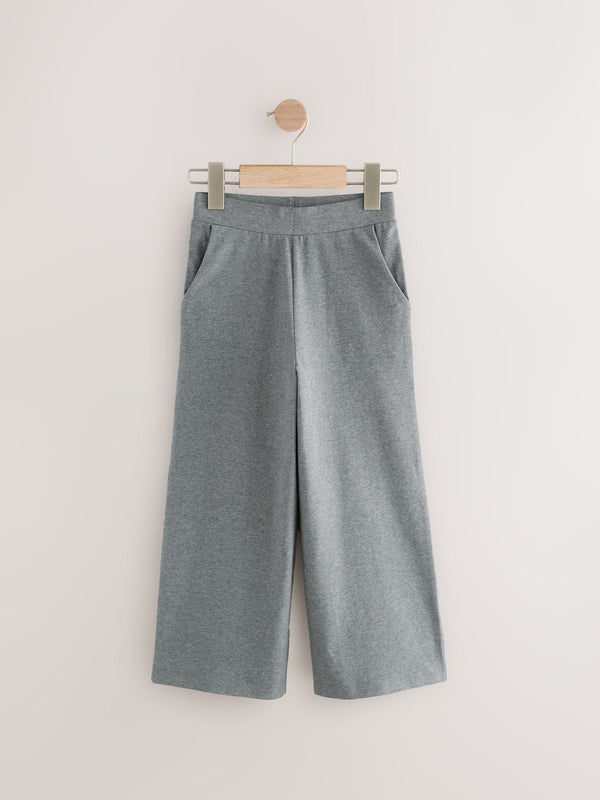 Charcoal Grey 1 Pack Wide Leg Jersey Trousers (3-16yrs)