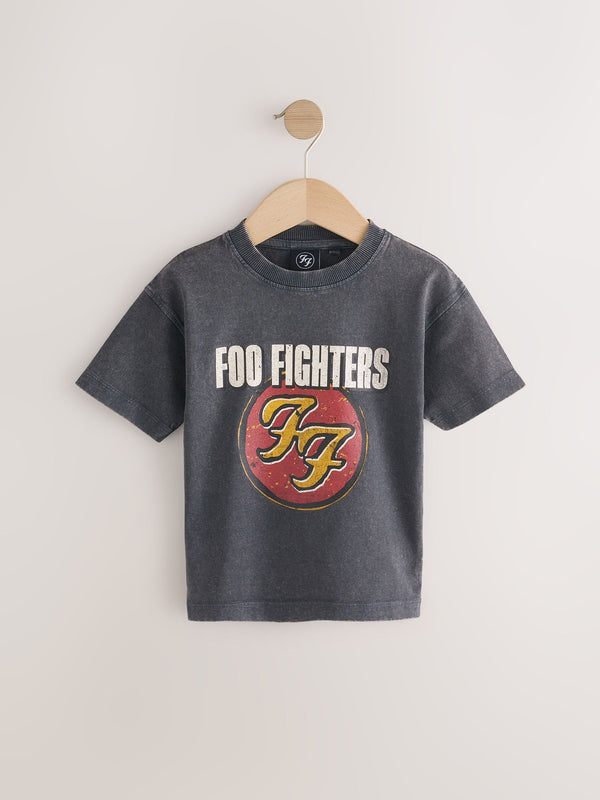 Charcoal Foo Fighters Band Graphic Short Sleeve T-Shirt (3mths-8yrs)