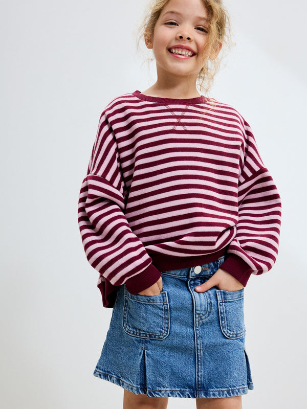 Mid Blue Denim Pocket Denim Skirt (3-16yrs)