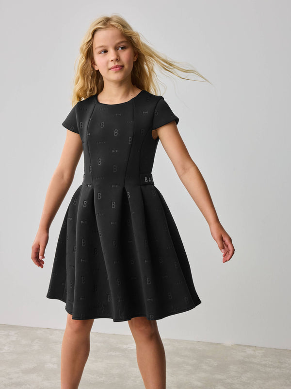 Baker by Ted Baker Black Embossed Scuba Dress