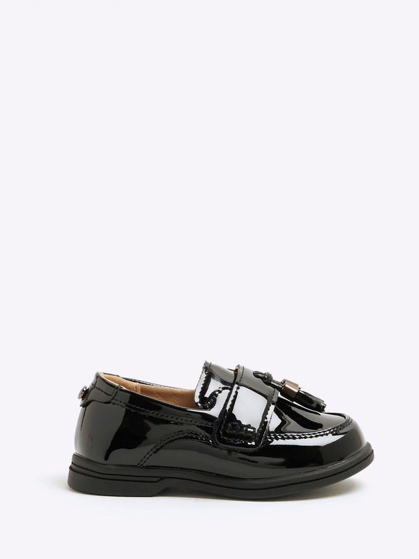 River Island Black Patent Loafers