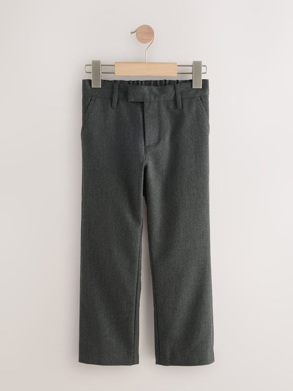 Grey Longer Length Standard Waist School Trousers (3-17yrs)