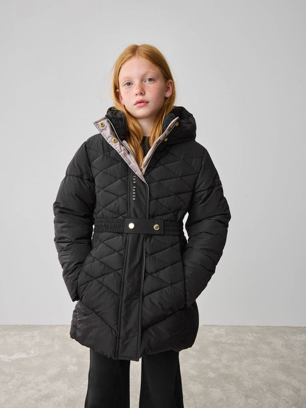 Baker by Ted Baker Shower Resistant Midweight Belted Padded Coat