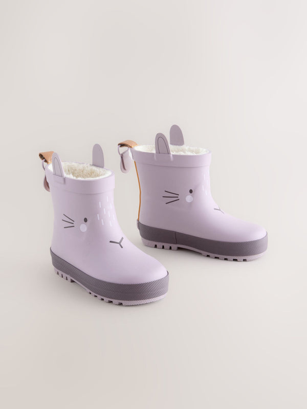Mauve Purple Bunny The Highland Cow Chelsea Wellies