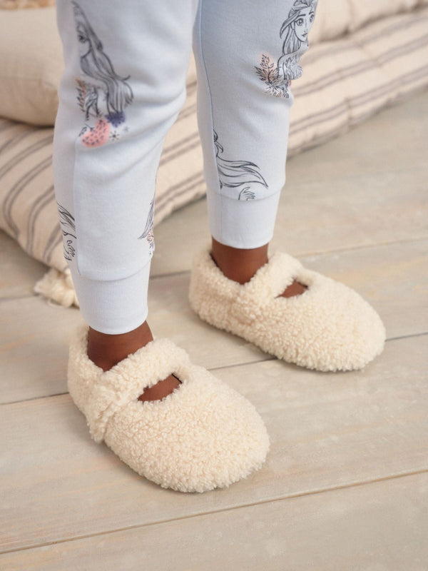 Neutral Borg Mary Jane Slippers