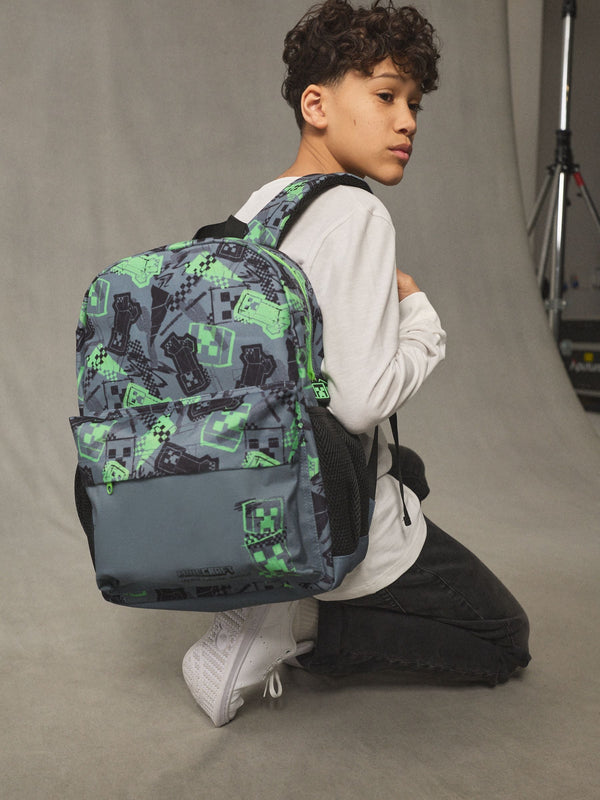 Creeper Print Minecraft Backpack