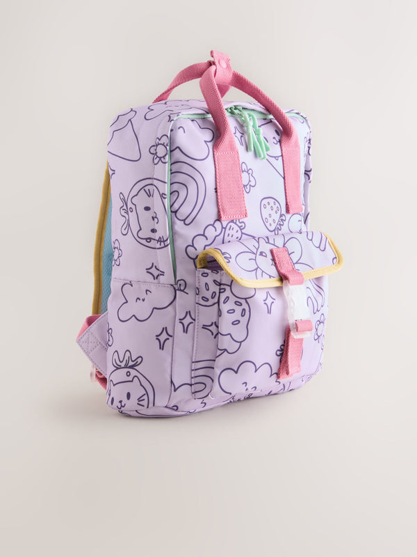 Lilac Stampy Sun Backpack