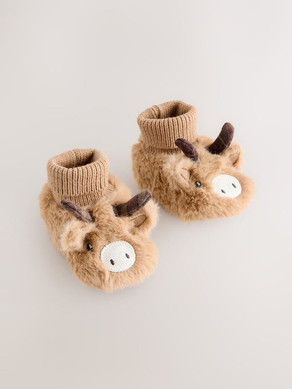Tan Brown Hamish Baby Sensory Sock Top Boots (0-18mths)