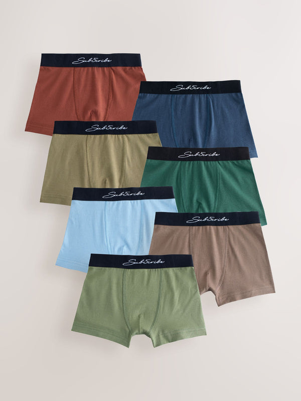 Autumnal Multi with Black Waistband Subscribe Trunks (2-16yrs)