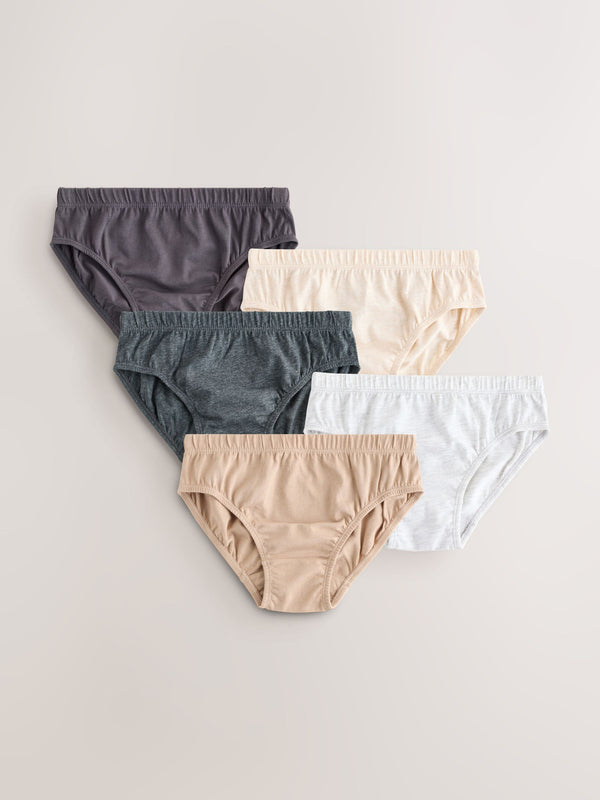Neutral Briefs 5 Pack (1.5-16yrs)