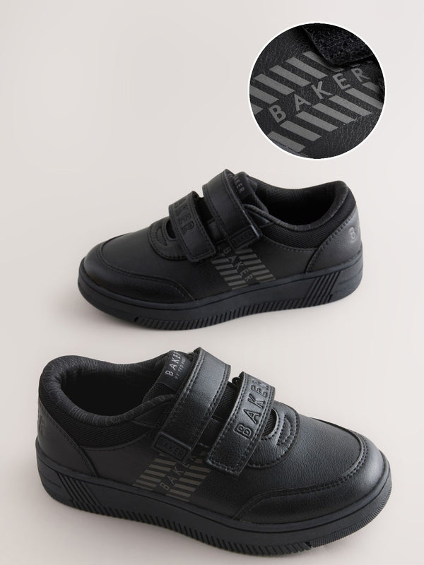Baker by Ted Baker Boys Back to School Reflective Black Trainers