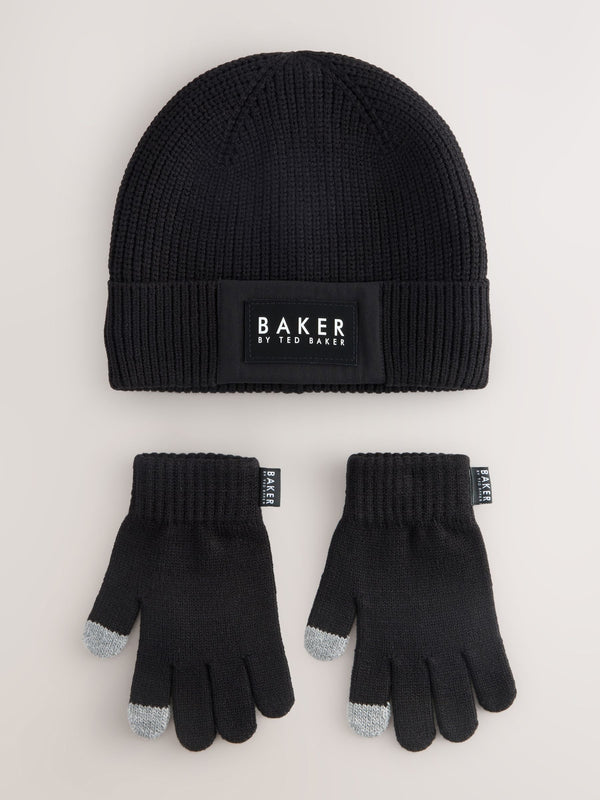 Baker by Ted Baker Boys Beanie and Gloves Set