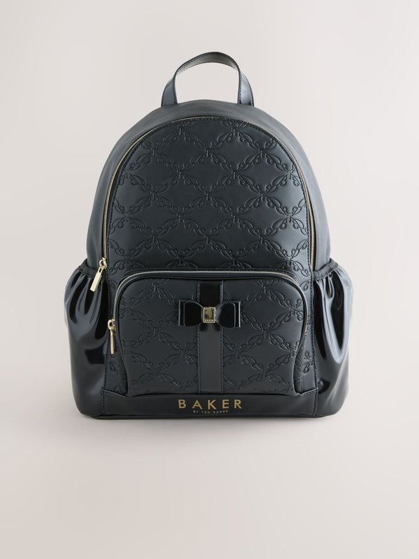 Baker by Ted Baker Girls Back to School Embossed Bow Backpack