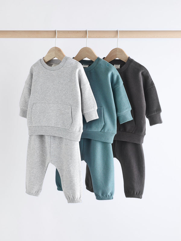 Monochrome Baby Sweatshirt and Joggers Set 6 Piece (0mths-3yrs)