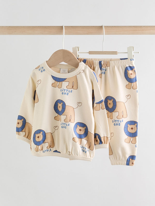 Blue Lion Baby 100% Cotton Top and Leggings Set (0mths-2yrs)
