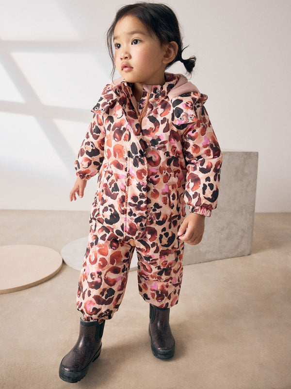 Multi Animal Print Shower Resistant Snowsuit (3mths-7yrs)