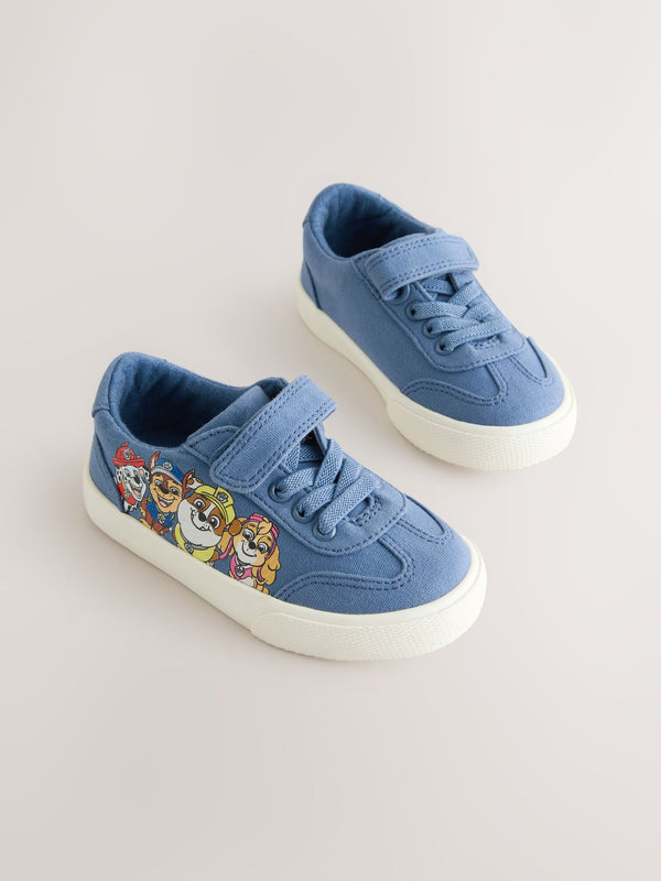 Blue Wide Fit (G) Paw Patrol Touch Fastening Elastic Lace Trainers