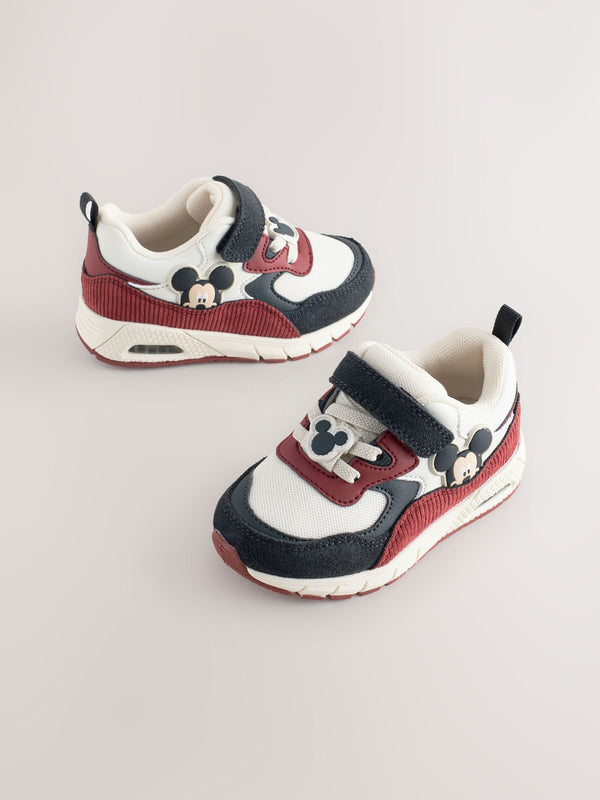 Red Mickey Mouse Elastic Lace Trainers