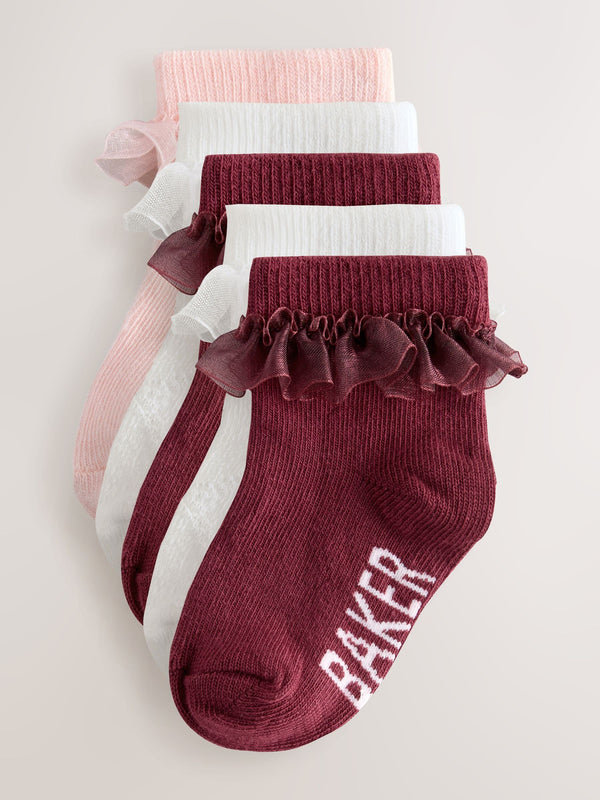 Baker by Ted Baker Girls Socks 5 Pack