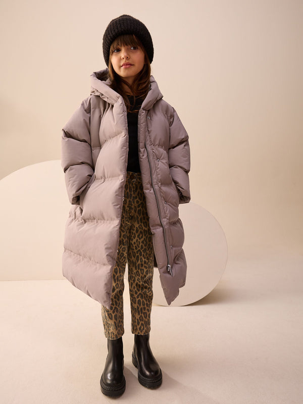 Mink Brown Waterproof Fleece Lined Padded Coat (3-16yrs)