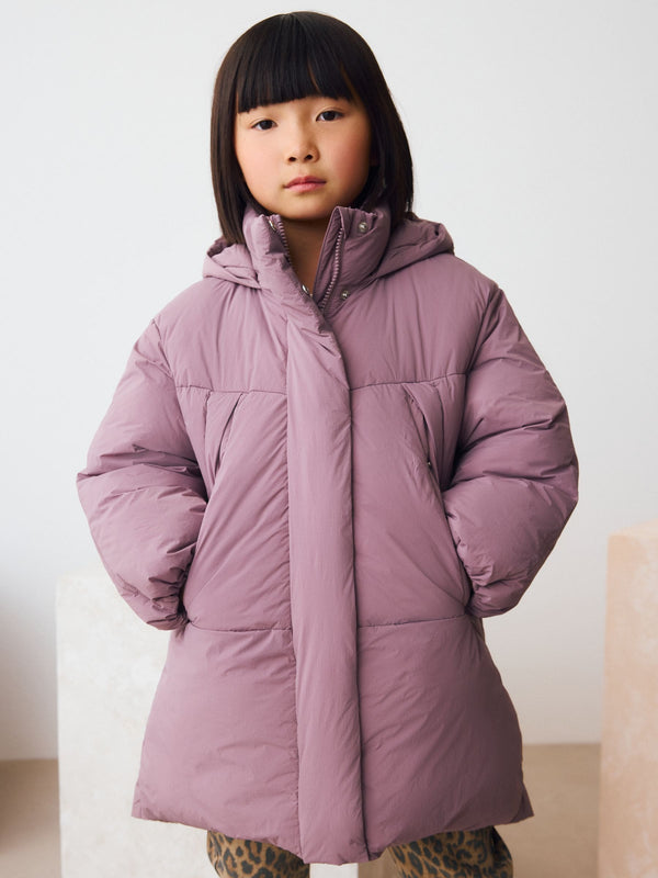 Purple Shower Resistant Padded Coat (3-16yrs)