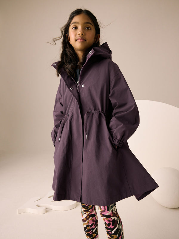 Burgundy Red Waterproof Skirted Cagoule Jacket (3-16yrs)