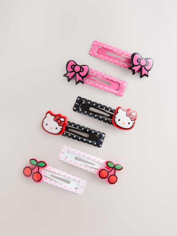 Pink Hello Kitty Clips 6 Pack