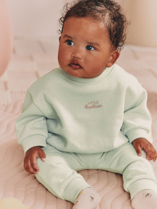 Sage Green Baby Sweater and Leggings Set 2 Piece (0mths-2yrs)